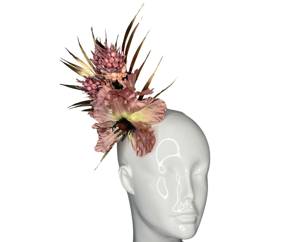 Mini-Haarclip Tropical Fascinator