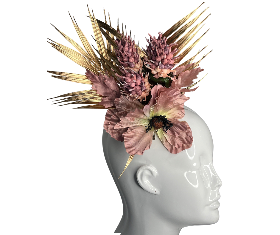 Mini-Haarclip Tropical Fascinator