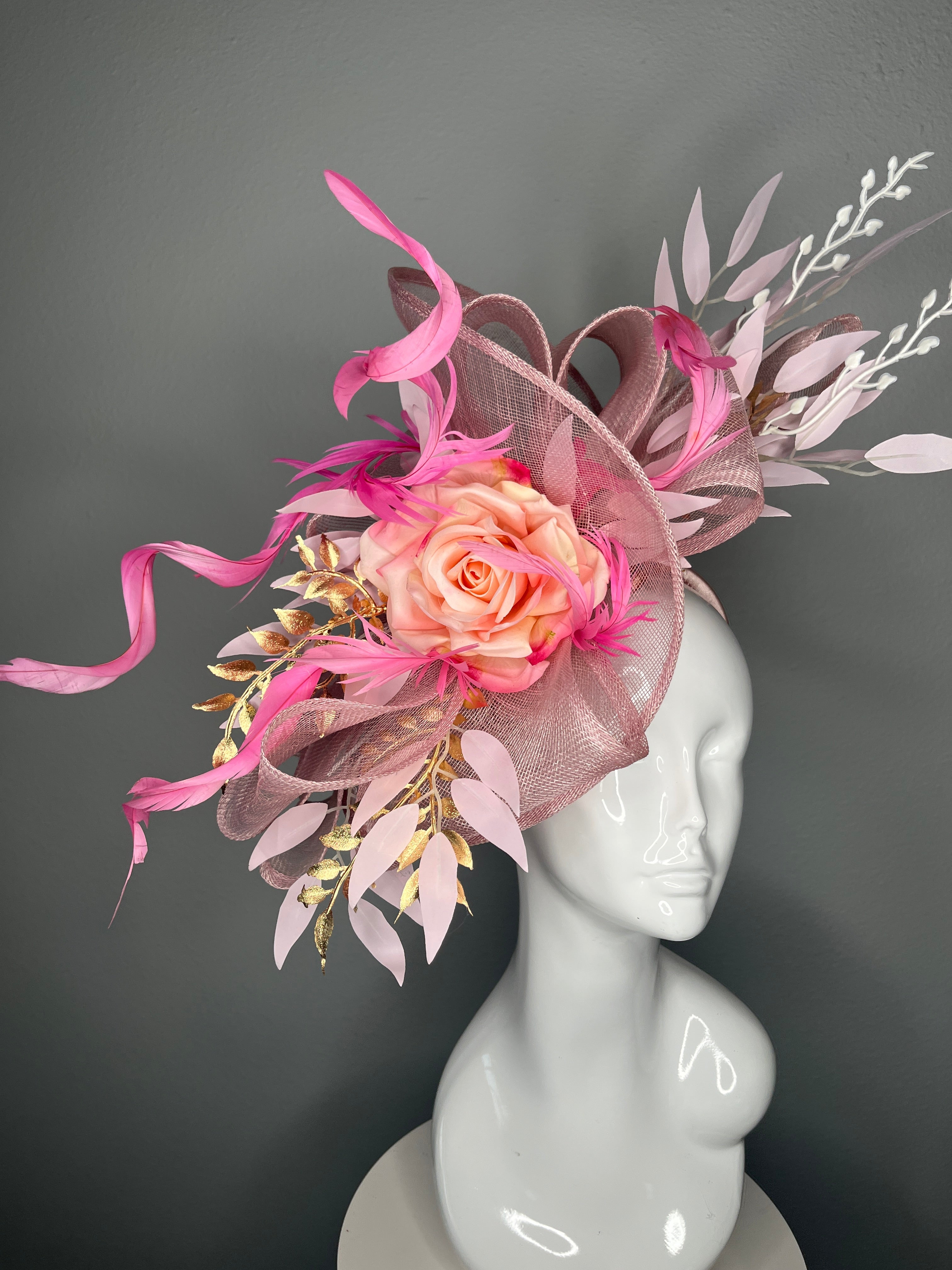 Belle Kentucky Derby Fascinator erröten