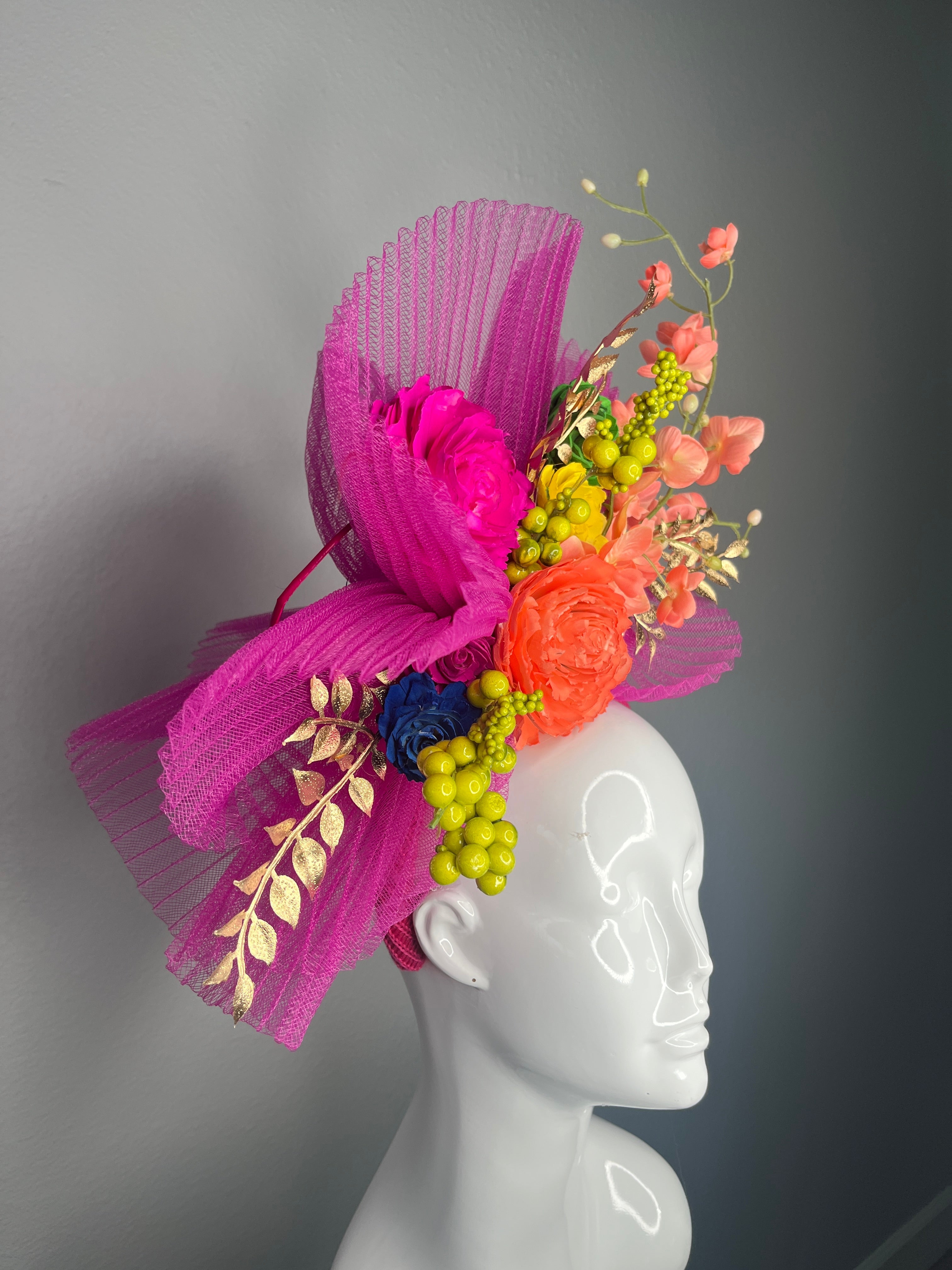 Gartenparty Glam Fascinator Hut