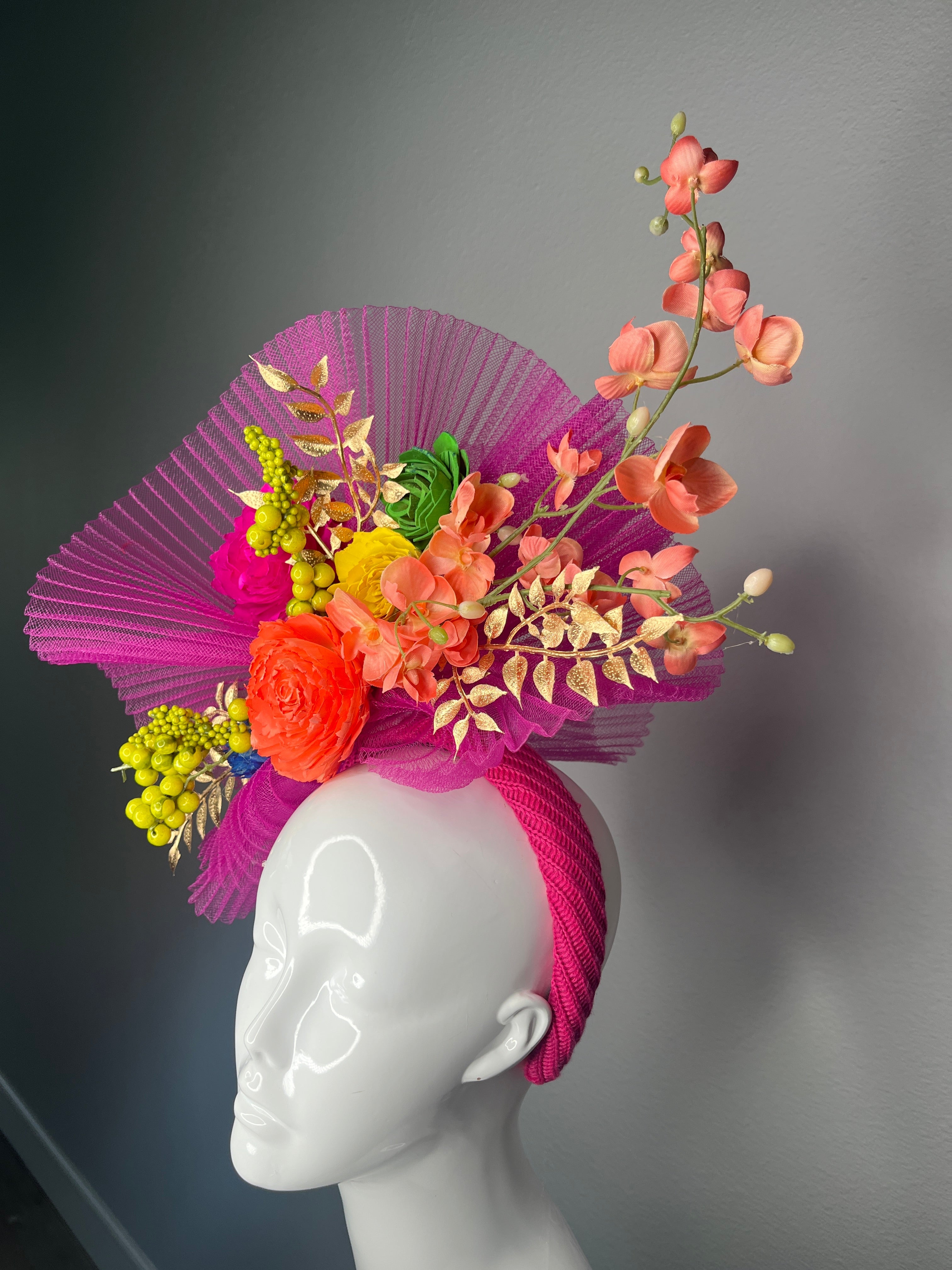 Gartenparty Glam Fascinator Hut