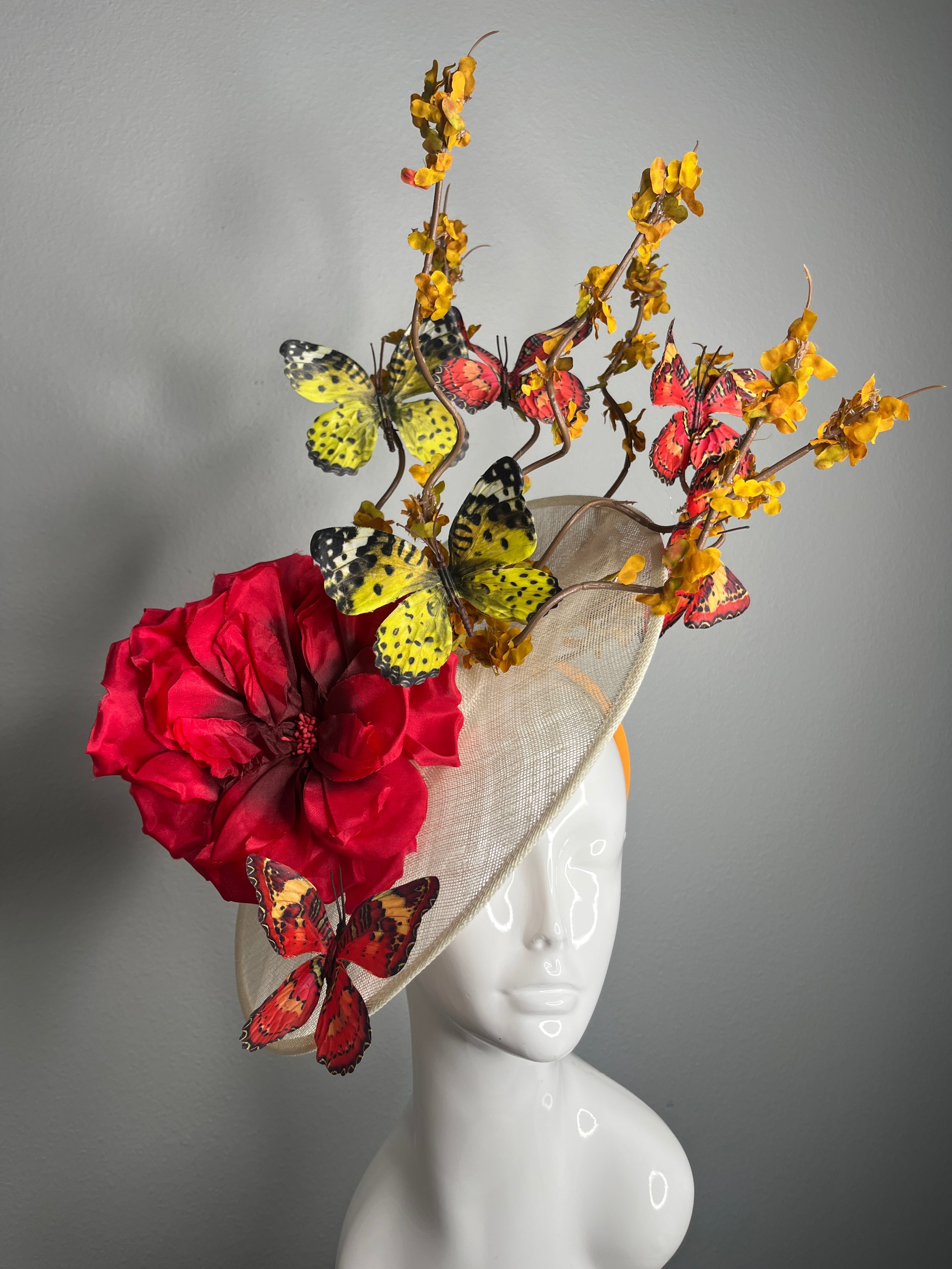 Rote und gelbe Schmetterlingsblüte Faszinator