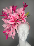 Blush & Fuchsia Stargazer Lily: Faszinator mit Federkaskade