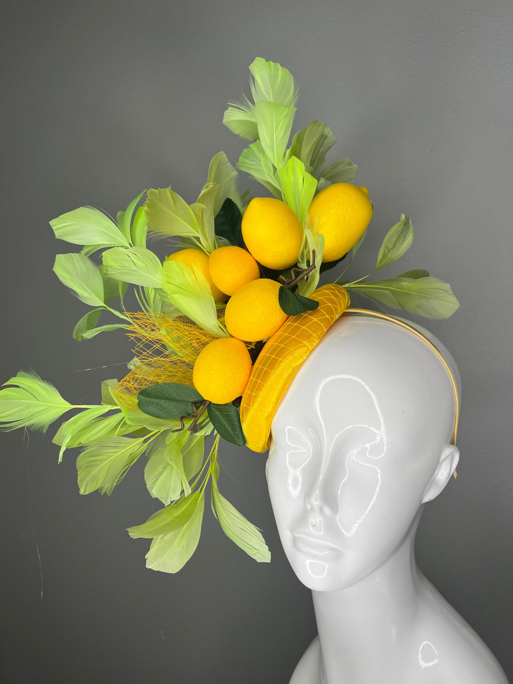 Lemon & Lime Couture-Fascinator – Eins von einem Kind Statement-Kopfschmuck